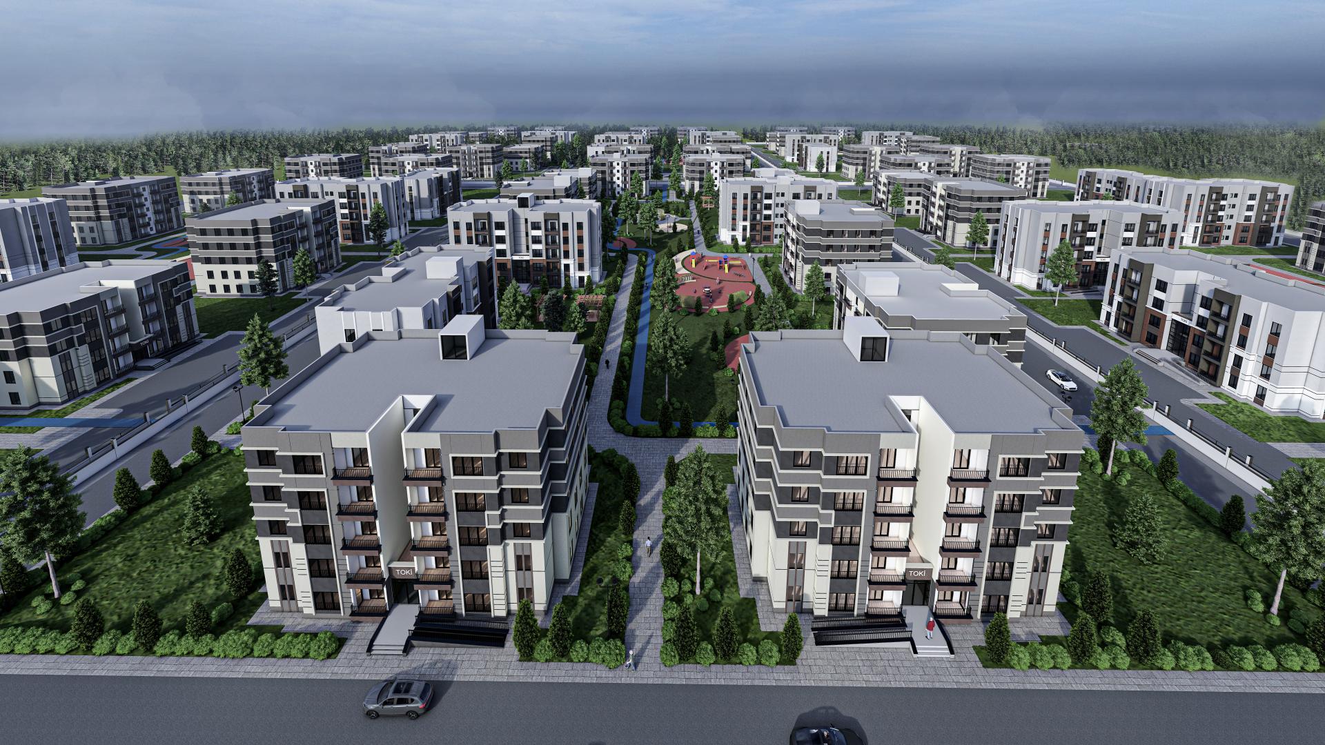 Diyarbakır İli Bağlar İlçesi Oğlaklı Mahallesi 2.Etap 1598 Adet Konut İnşaatı